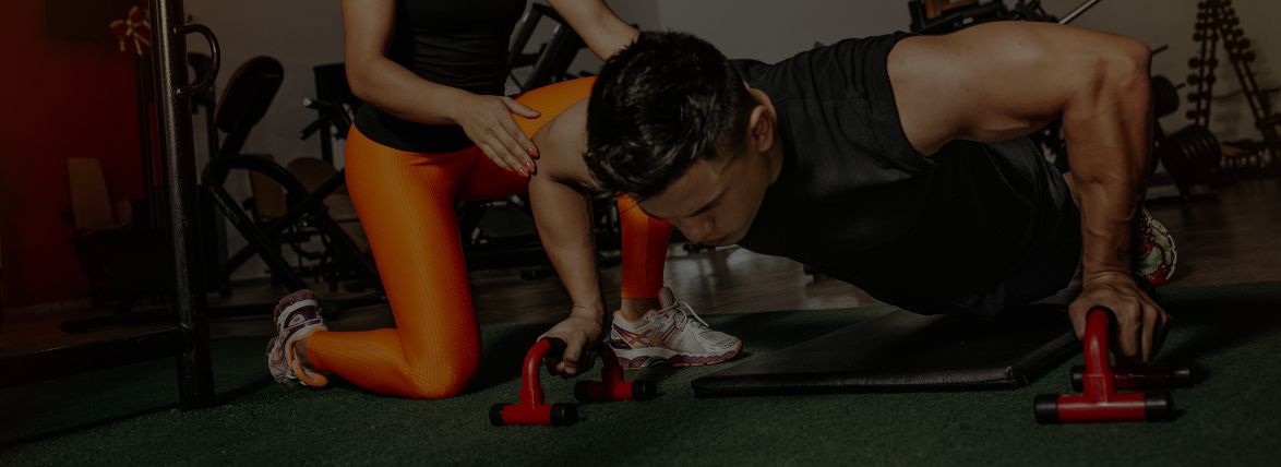 Trainen met push-up bars