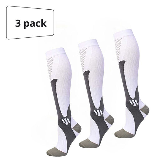 Bestseller Health Compressiekousen wit (3-pack)