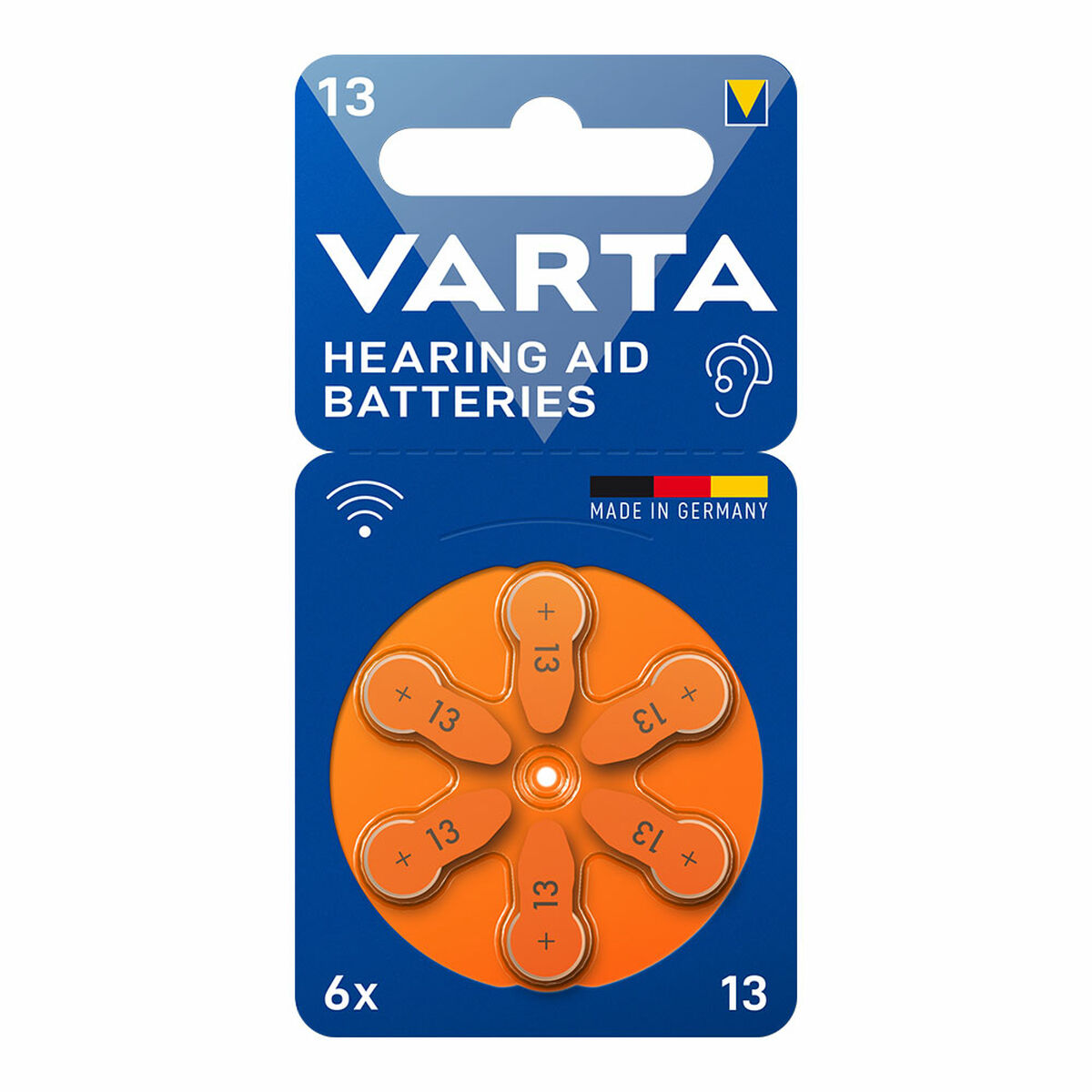 Batterij voor hoortoestel Varta Hearing Aid 13 6 Stuks
