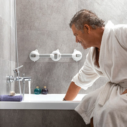 Dubbele Veiligheidshandgreep voor de Badkamer met een Hoek Grabbath InnovaGoods