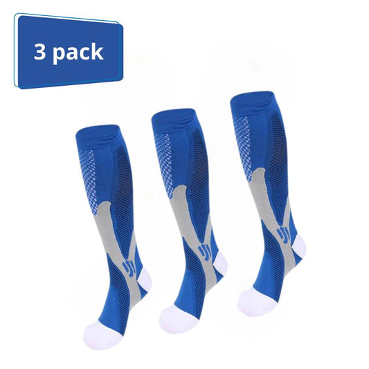 Bestseller Health Compressiekousen blauw (3-pack)