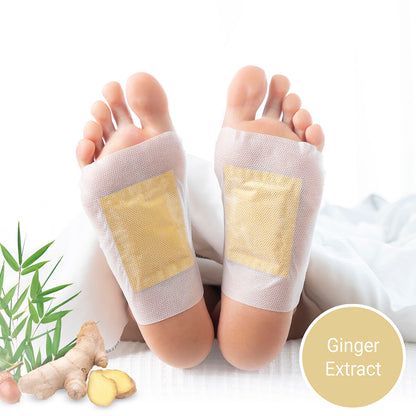 Detox-Patches voor Voeten Ginger InnovaGoods 10 Stuks
