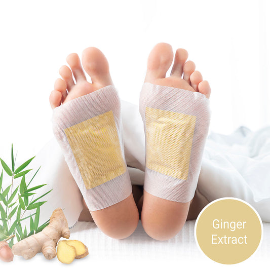 Detox-Patches voor Voeten Ginger InnovaGoods 10 Stuks