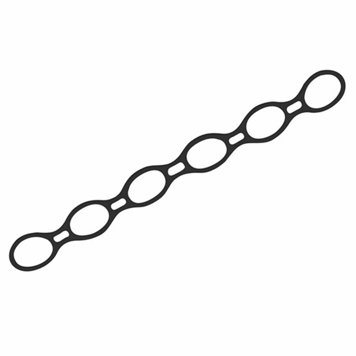 Elastische Weerstandsbanden Avento 42SB-BLK Siliconen Zwart