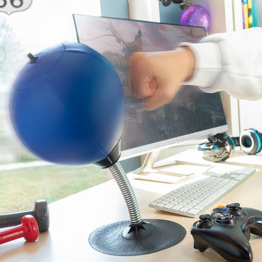 Opblaasbare boksbal tegen stress voor op het bureau Hittres InnovaGoods