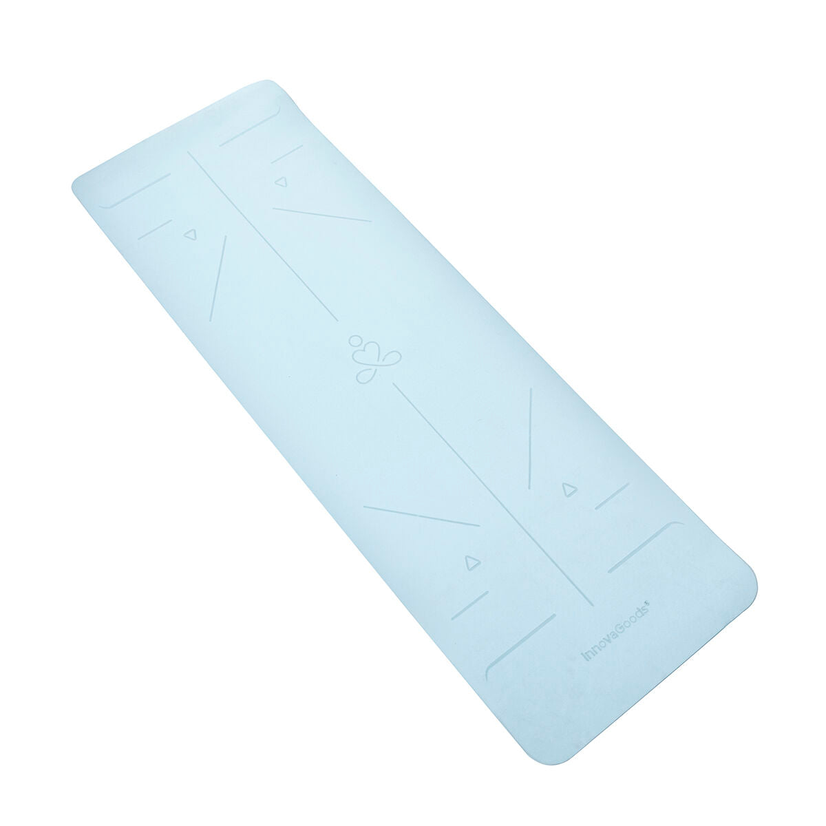 Anti-slip Fitnessmat met Positielijnen en Oefengids Asamat InnovaGoods